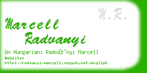 marcell radvanyi business card